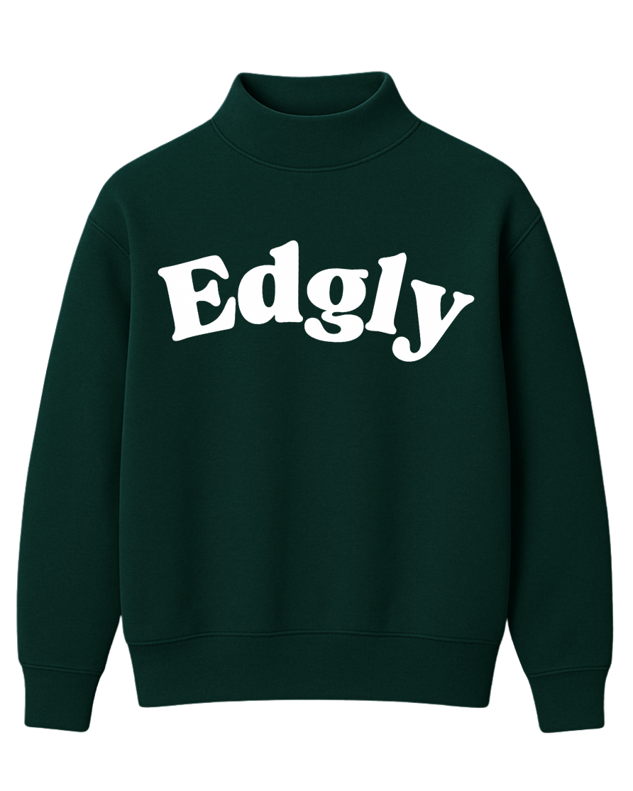 EDGLY Green Mockneck