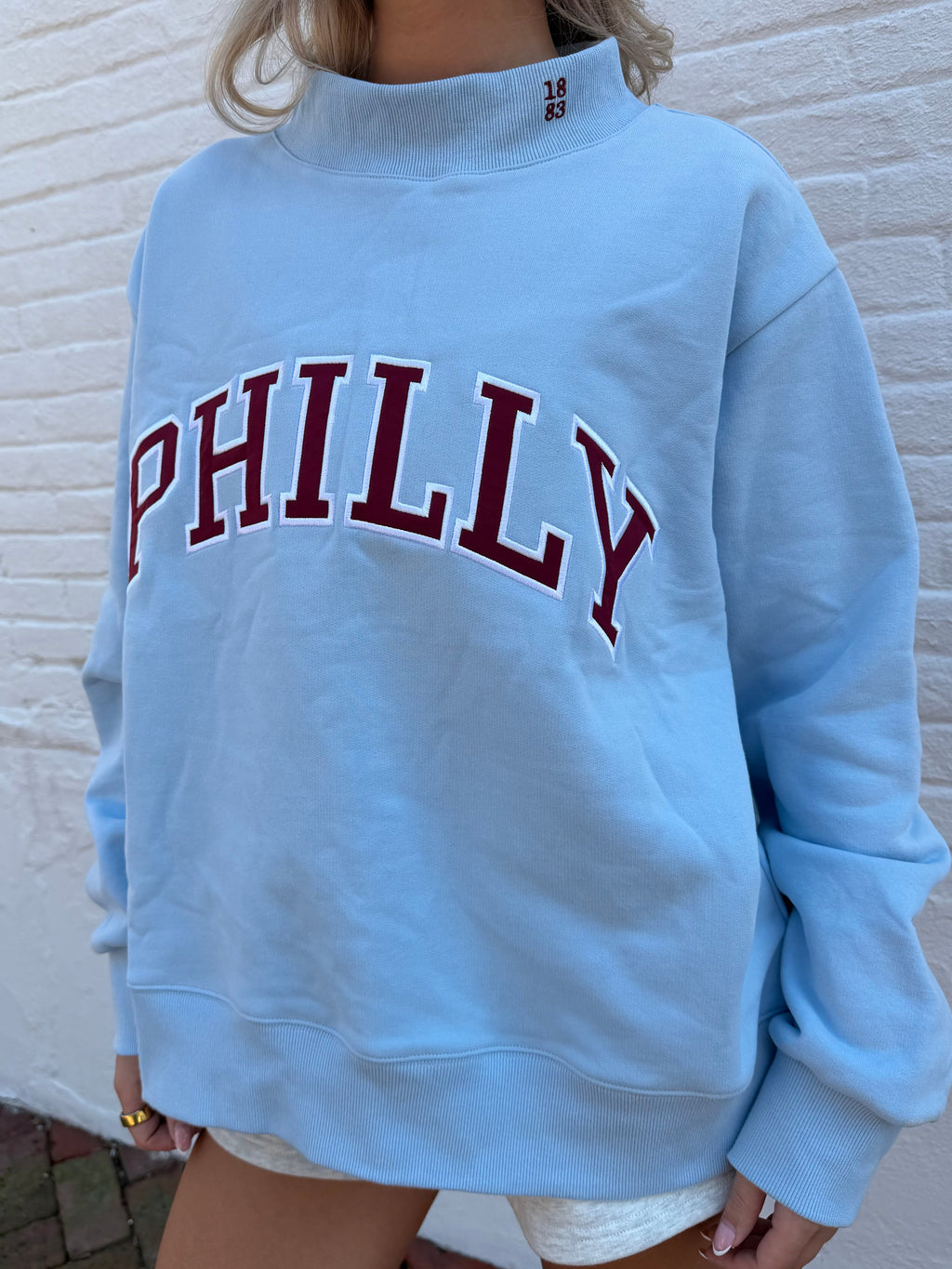 BLUE 1883 PHILLY MOCKNECK