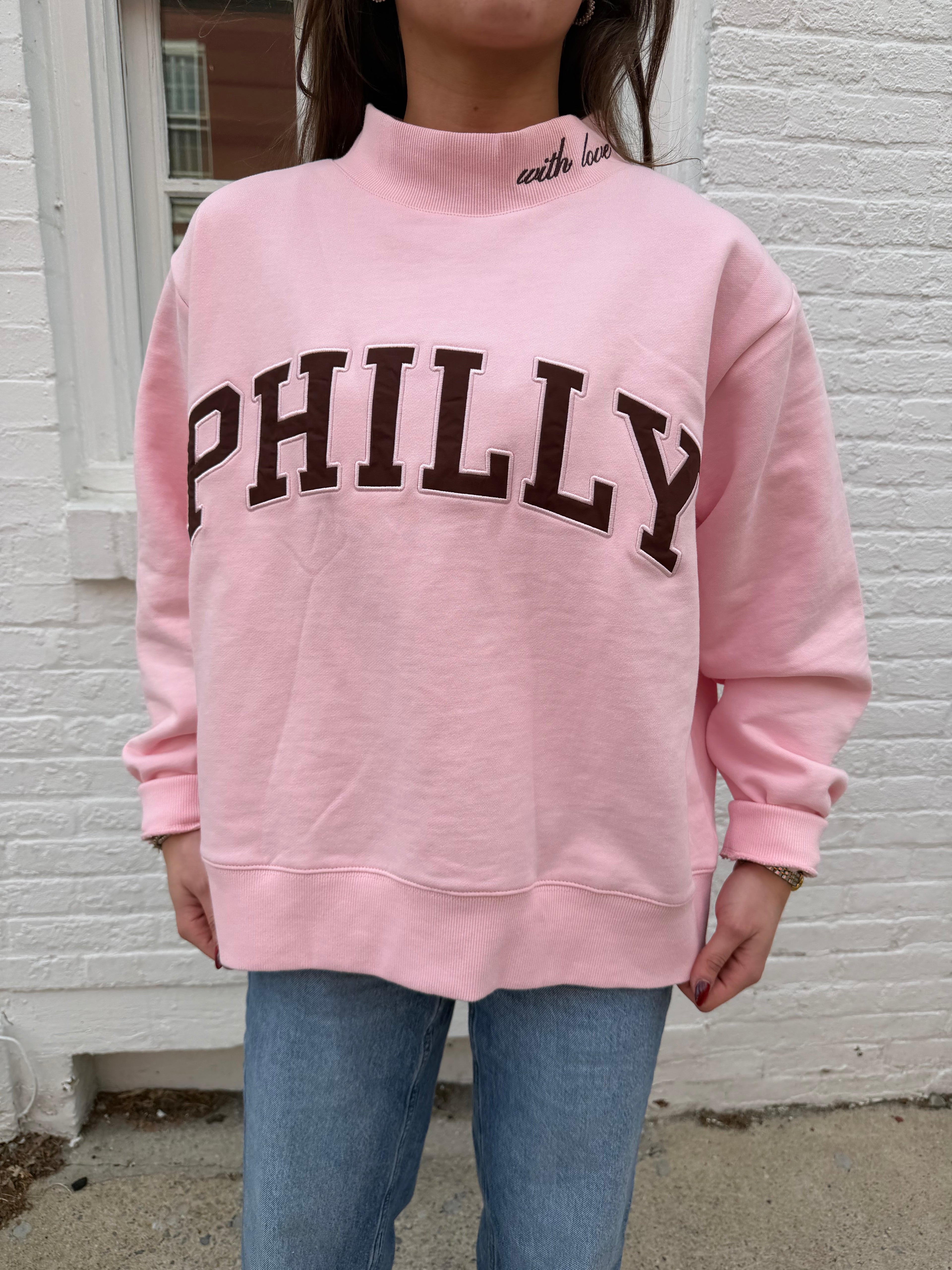 PINK & BROWN PHILLY MOCKNECK