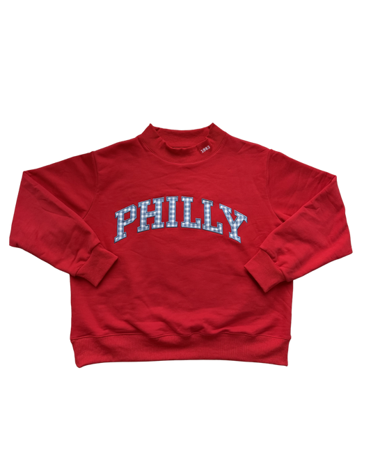 GINGHAM 1883 PHILLY MOCKNECK