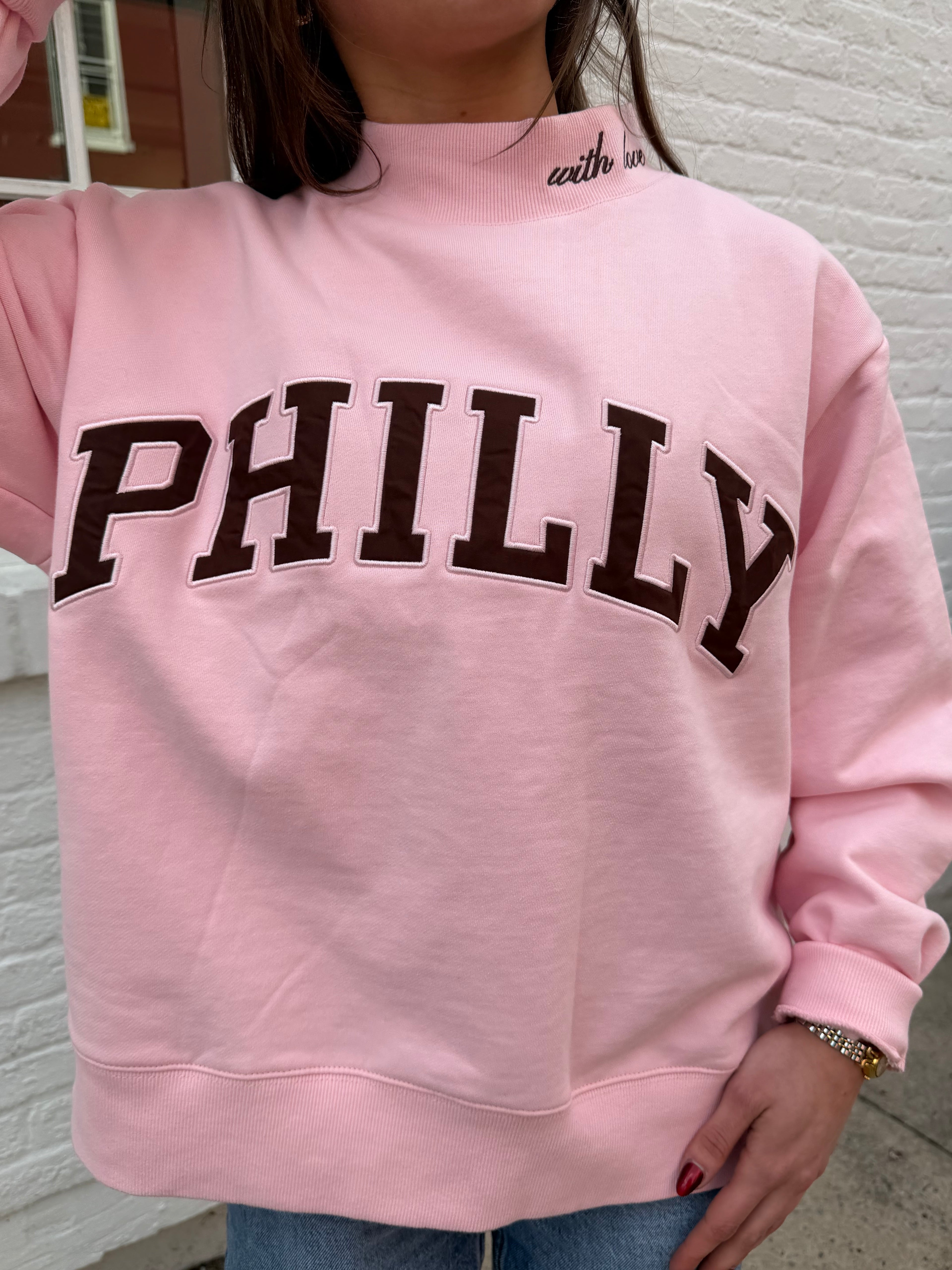 PINK & BROWN PHILLY MOCKNECK