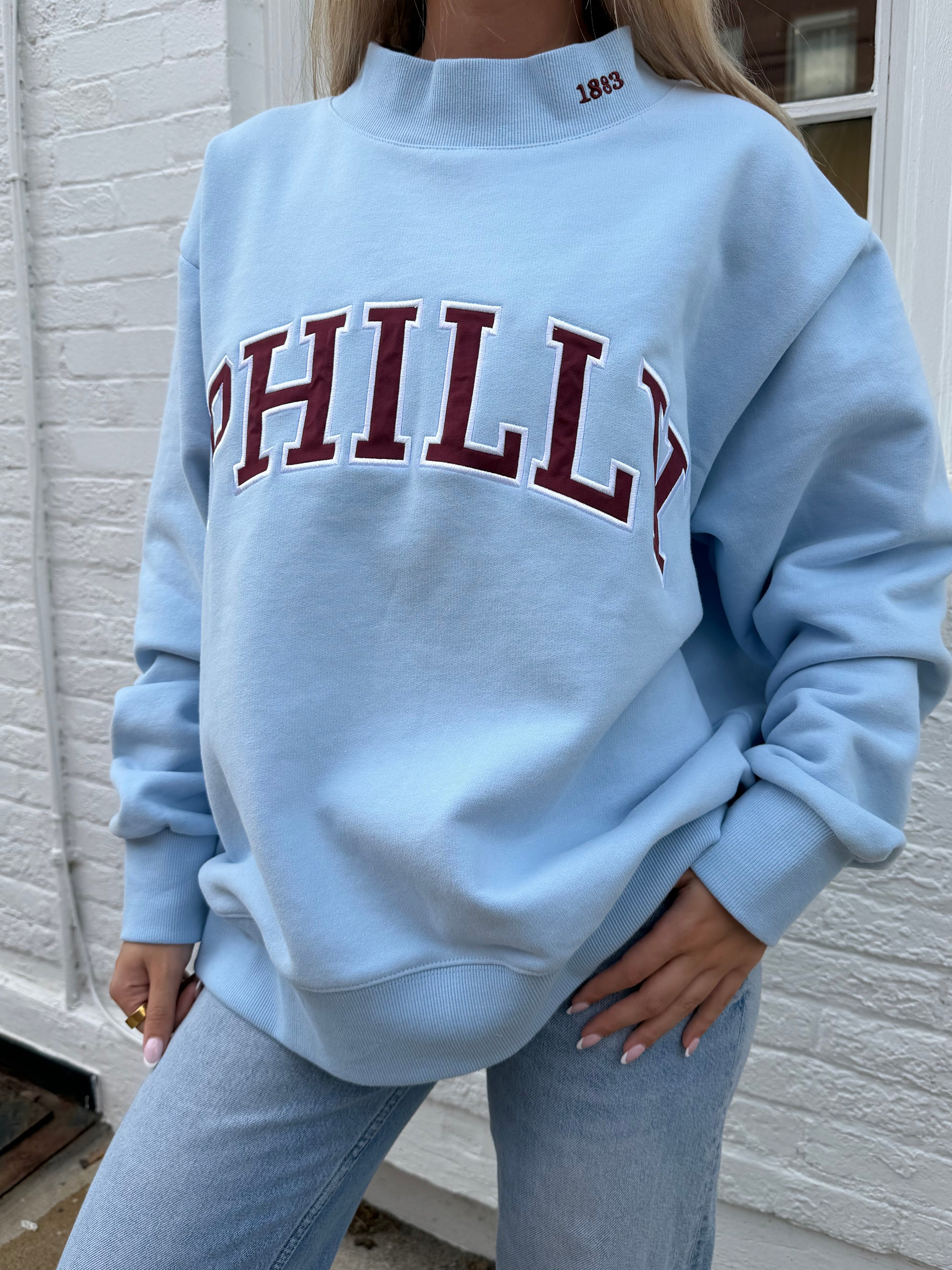 BLUE 1883 PHILLY MOCKNECK
