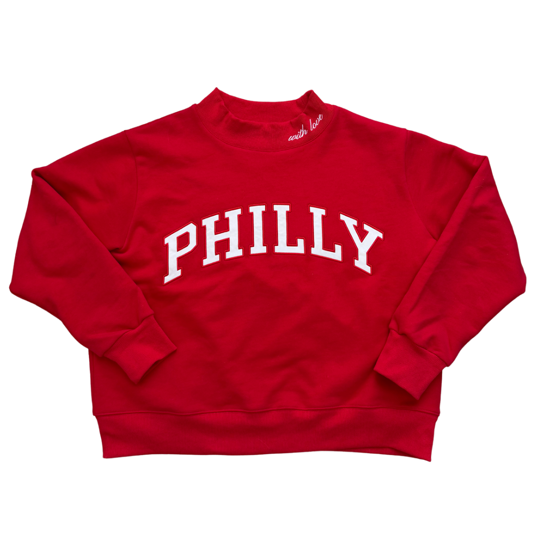 RED PHILLY MOCKNECK