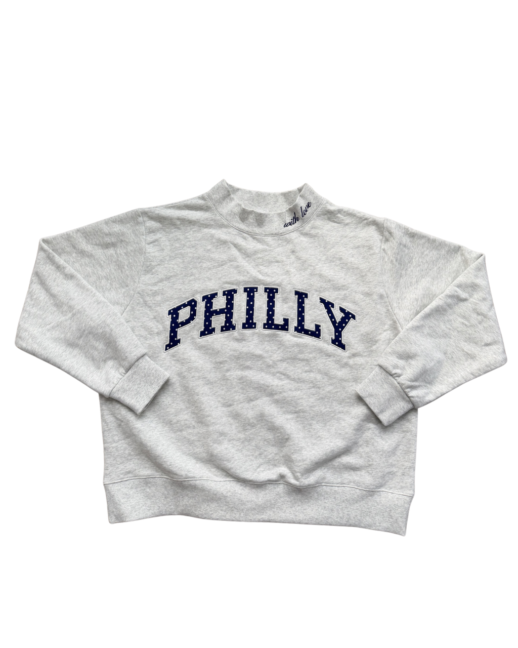 POLKA DOT PHILLY MOCKNECK