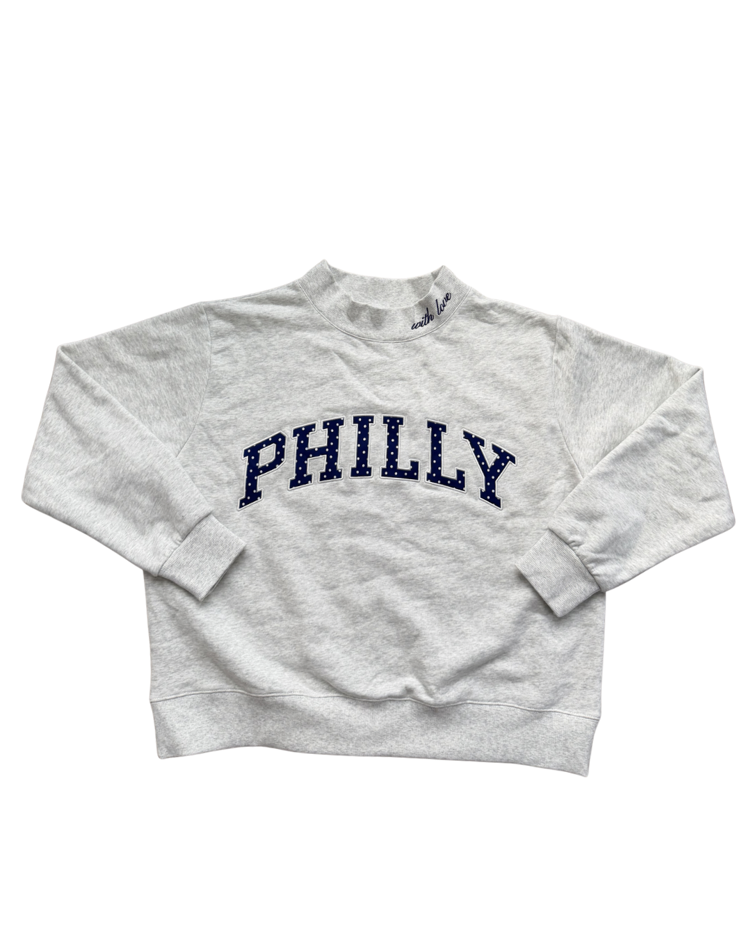 POLKA DOT PHILLY MOCKNECK