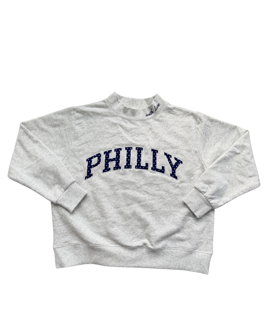 POLKA DOT PHILLY MOCKNECK