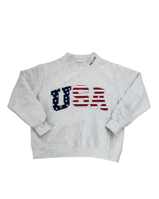 PRE-ORDER (SHIPS AUGUST) USA mockneck