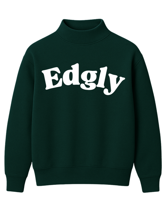 EDGLY Green Mockneck