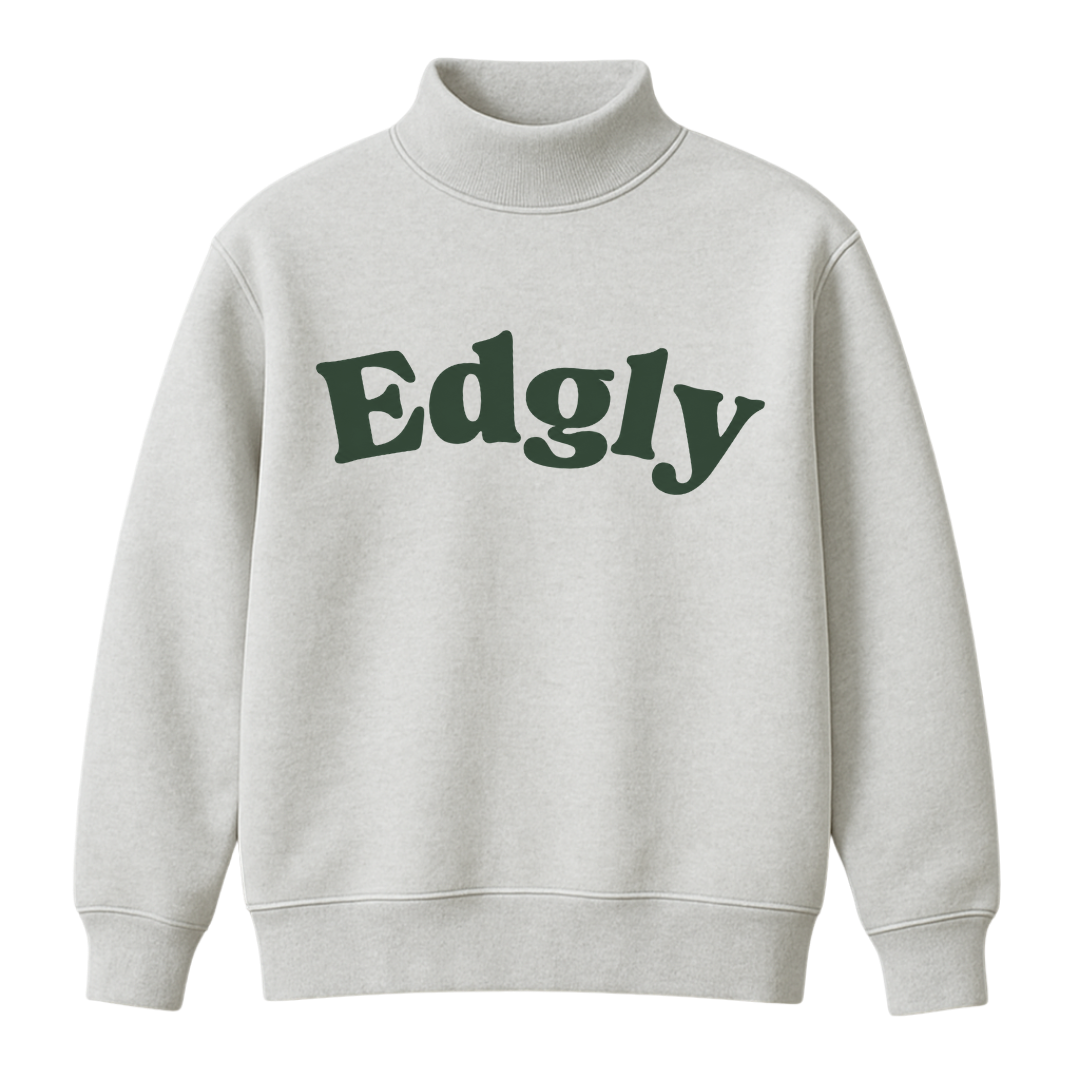 EDGLY Grey Mockneck