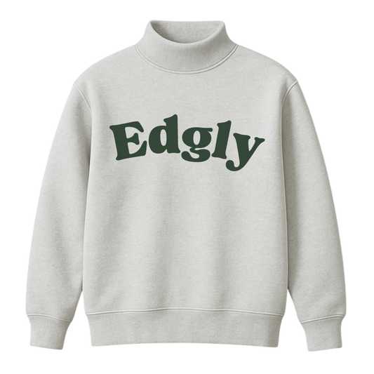 EDGLY Grey Mockneck